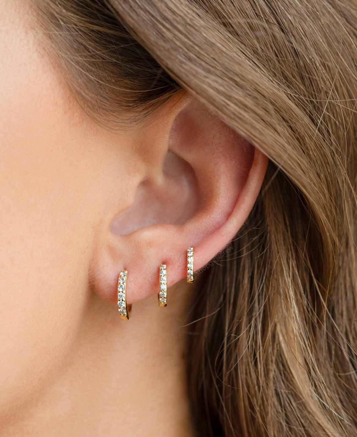Girls Crew Walk of Fame Hoop Earring Set