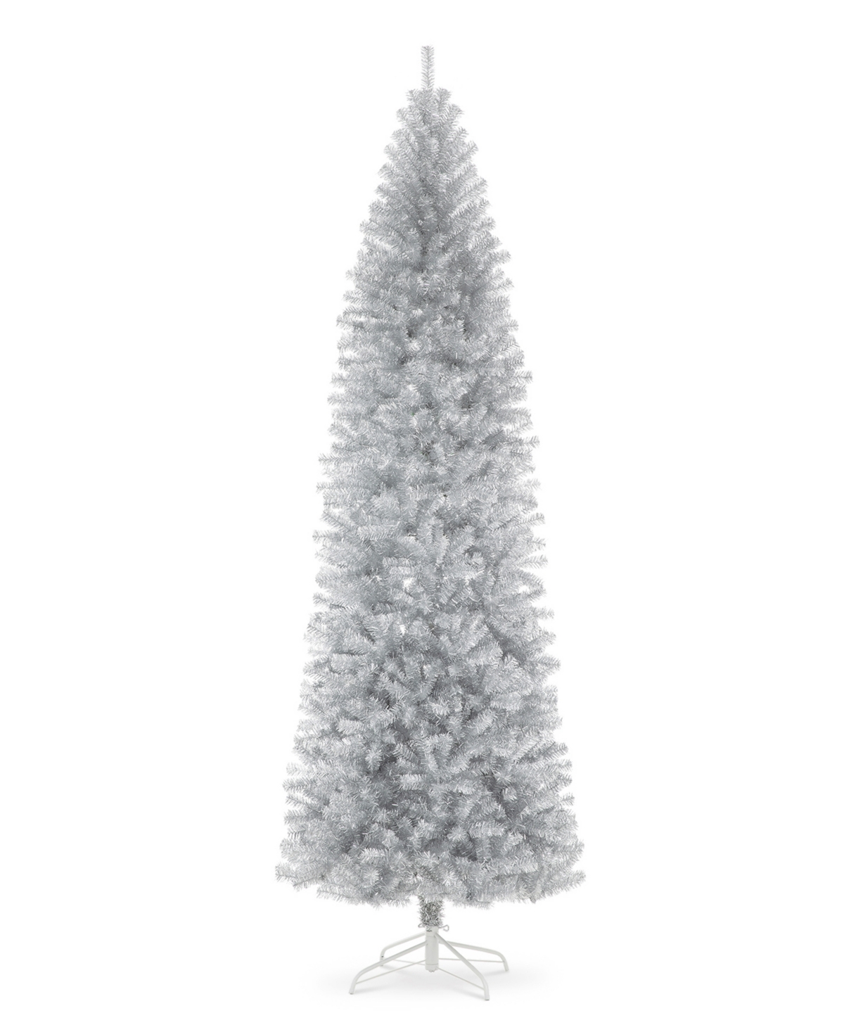 9' Tinsel Artificial Christmas Tree - White