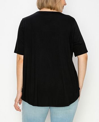 COIN 1804 Plus Size Double Binding Swing T-shirt - Macy's