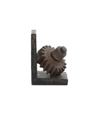 Industrial Gear Bookends, Set of 2