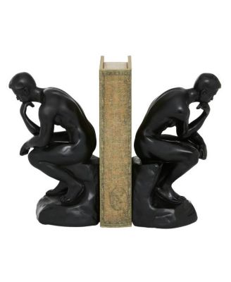 Polystone Retro Bookends, Set of 2