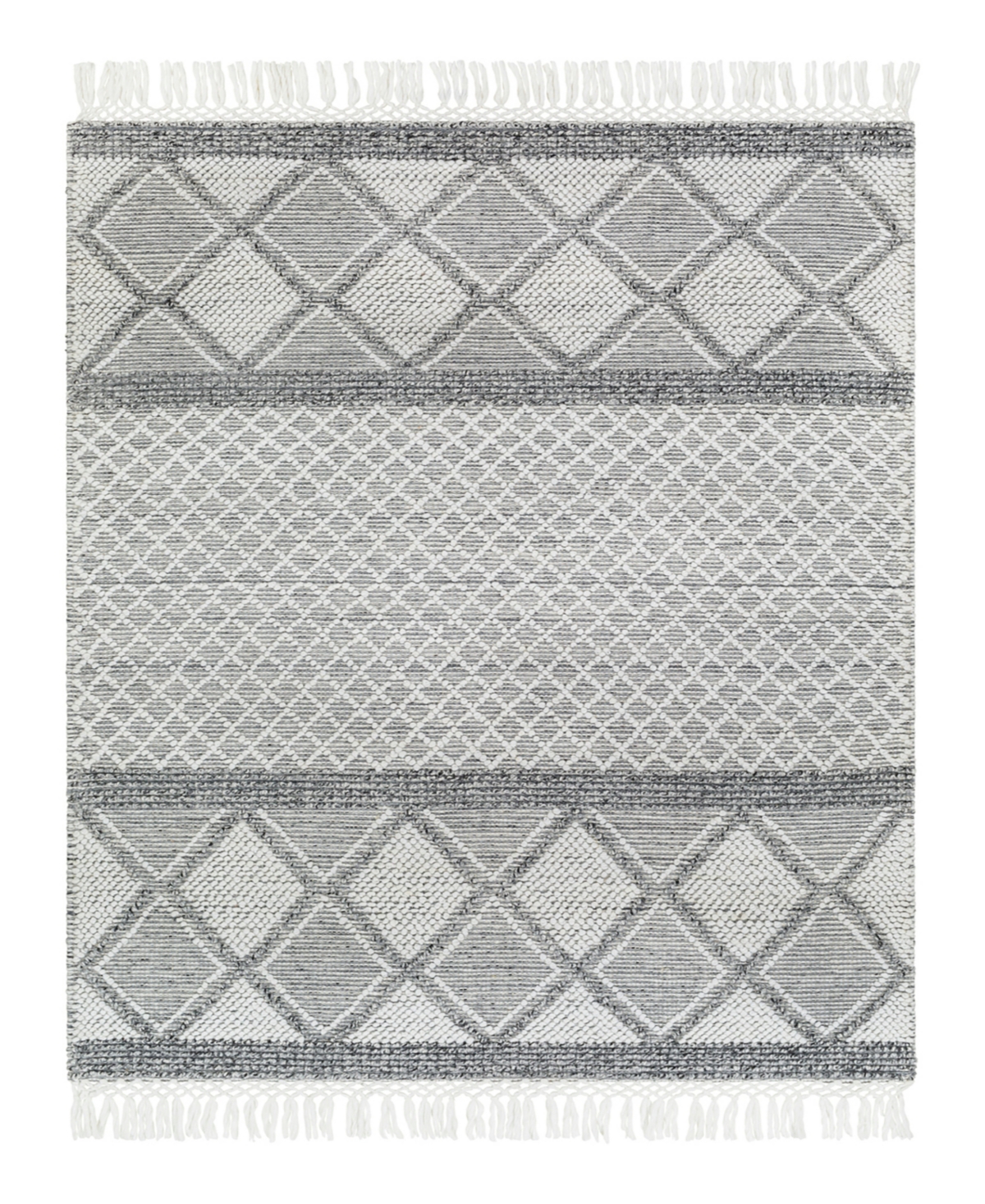 Surya Fleur Fle-2307 9' x 12' Outdoor Area Rug - Gray, White