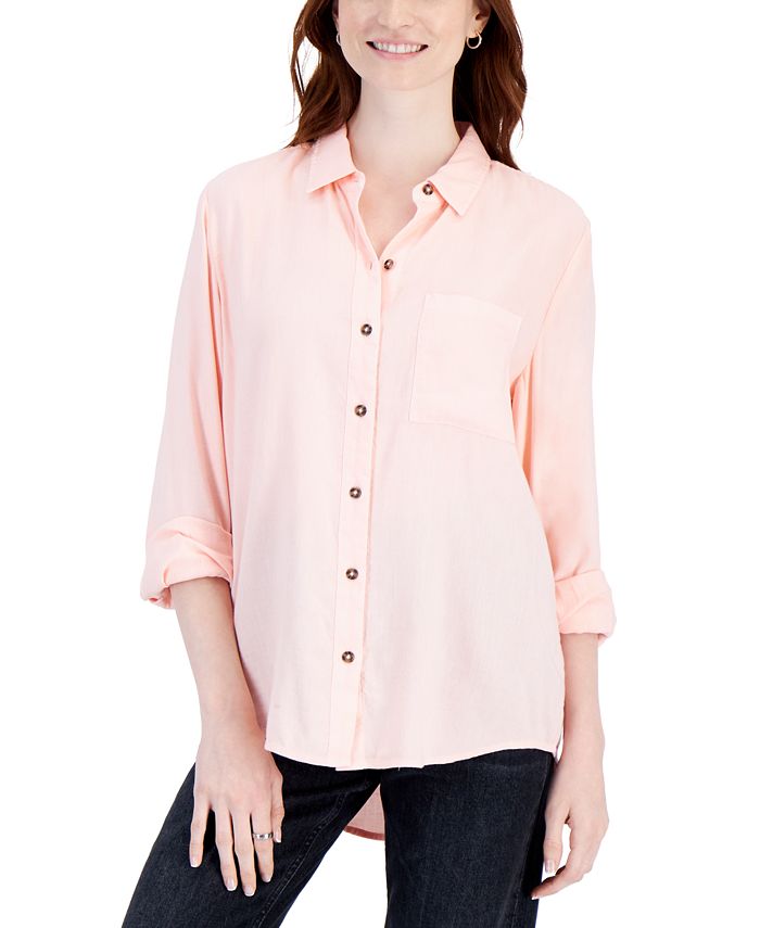 Style & Co Women's Button Front Shirt, Created for Macy's - Macy's