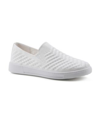 white mountain slip on sneaker