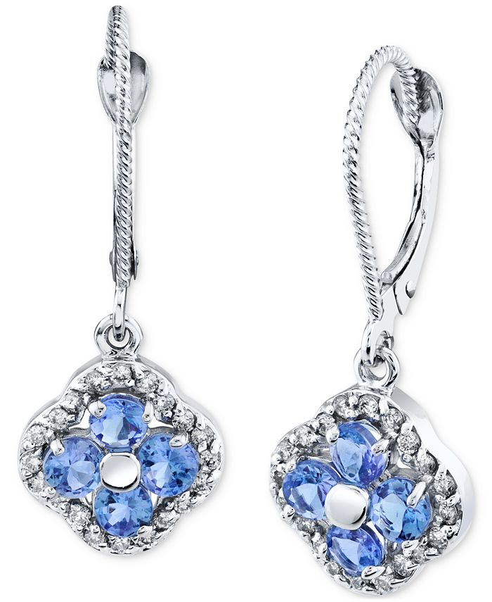 Macys discount tanzanite earrings