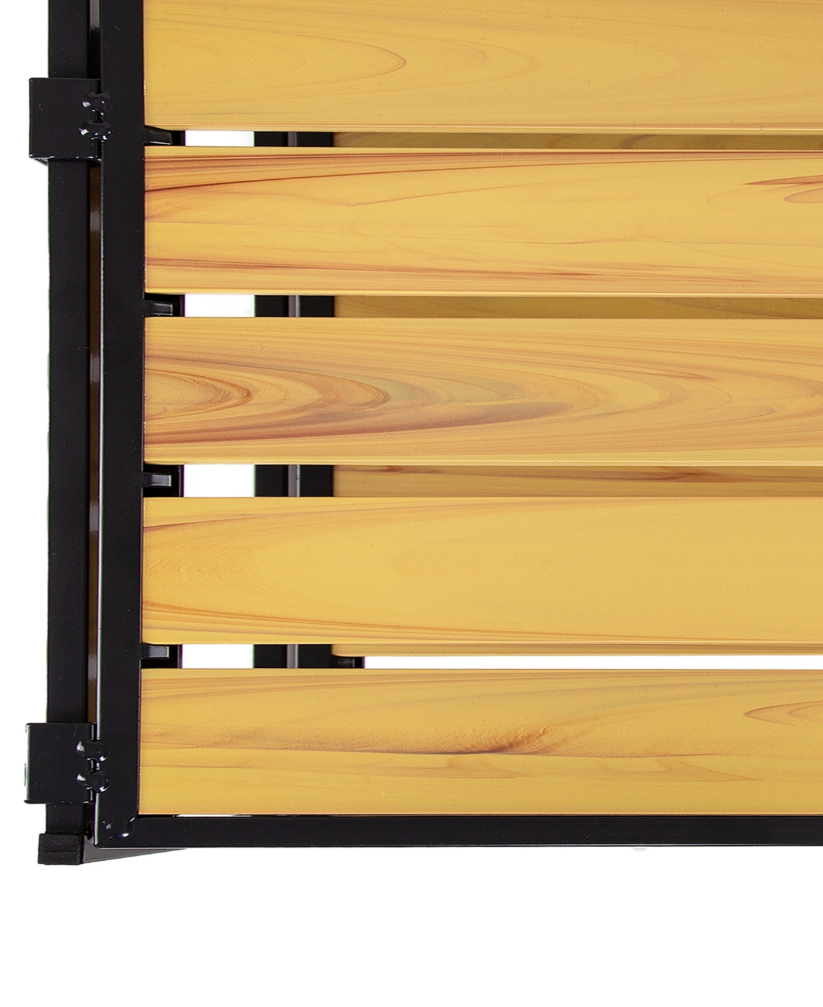 Seville Classics 2-tier Stackable 6-pair Resin Slat Shoe Storage Rack Organizer In Black,countryside Aspen