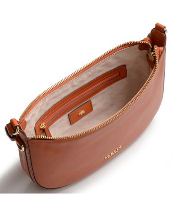 RADLEY London Ebury Medium Ziptop Shoulder Handbag for Women, Made from Oat  Milk, Pink & Brown Coloured Grained Leather & Smooth Leather Trims, Handbag  with Shoulder Strap & Zip Fastening: : Fashion