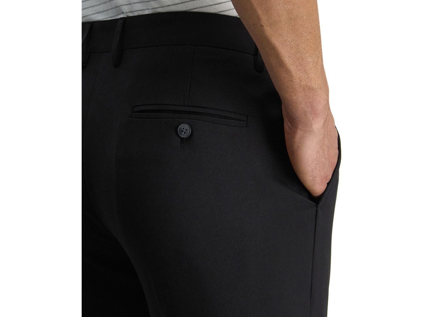 Мужские брюки Haggar Smart Wash® Slim Fit Suit Separates, цвет: Чёрный — фото 4