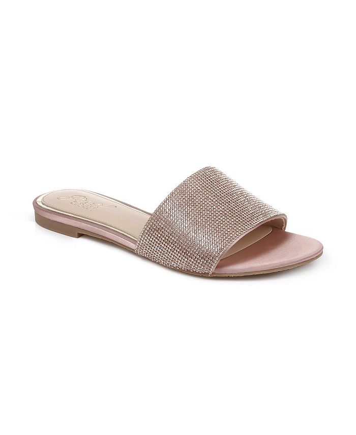 Jewel Badgley Mischka Women's Khaleesi Flat Evening Sandals - Macy's