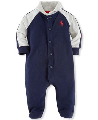 Ralph Lauren Baby Boys' Striped Coveralls - All Baby - Kids & Baby - Macy's