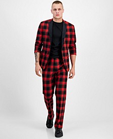 Men's Alain Slim-Fit Plaid Suit Jacket, Created for Macy's 