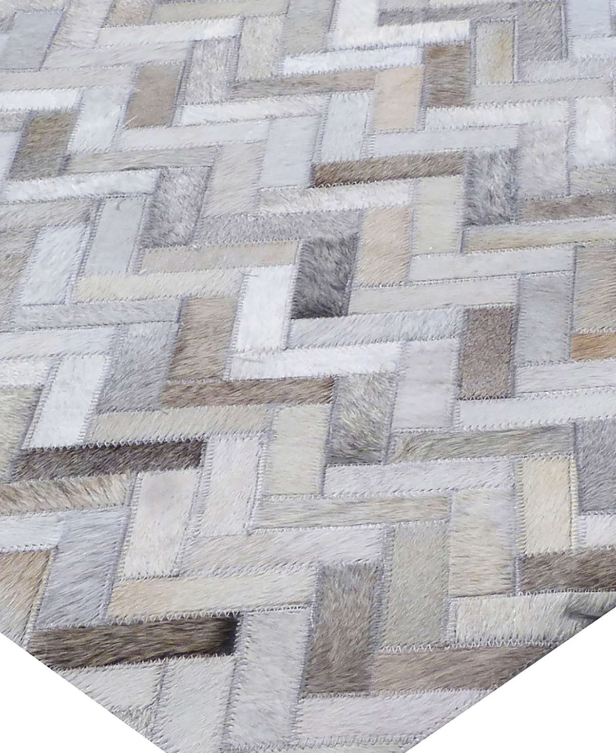Exquisite Rugs Mosaic ER4056 Area Rug - Silver-Tone