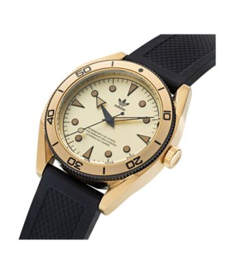 Unisex Three Hand Edition Two Black Silicone Strap Watch 42mm