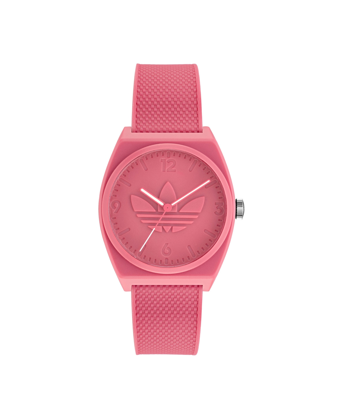 Unisex Three Hand Project Two Pink Resin Strap Watch 38mm - Pink