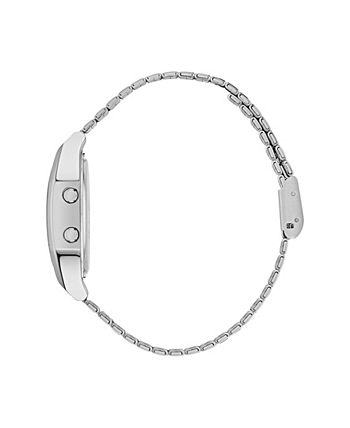adidas Unisex - Watch Silver-Tone Macy\'s Bracelet Two Digital Stainless 36mm Steel