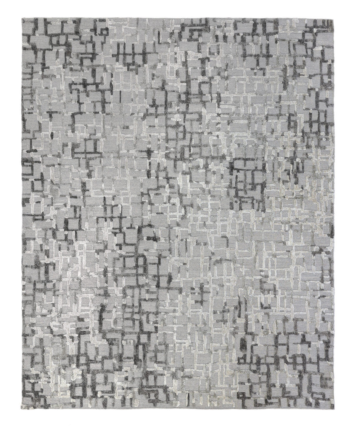 Exquisite Rugs Vista ER4339 6' x 9' Area Rug - Silver-Tone