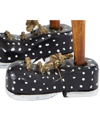 Bamboo Coastal Duck Sculpture, Set of 2