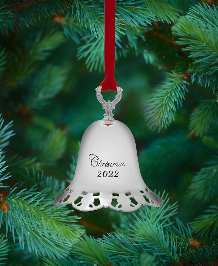 Towle 2022 SilverPlated Pierced Christmas Bell 43rd Edition Macy's