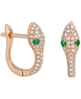 Girls Crew Viper Hoop Earrings - Rose Gold-Plated 68$
