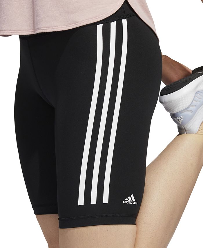 adidas Women's Optime Trainicons 3-Stripes Bike Short Tights - Macy's