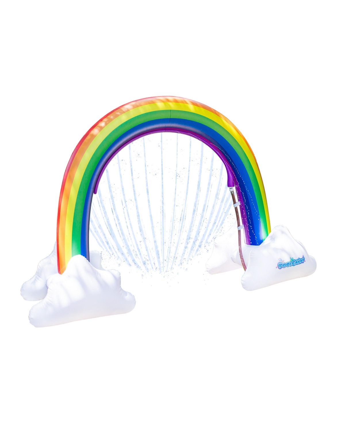 Closeout! PoolCandy Giant Rainbow Sprinkler - Red, Blue, Yellow