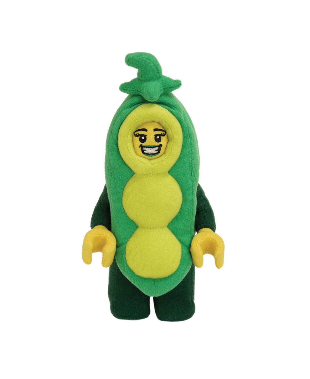 Manhattan Toy Company Lego Minifigure Peapod Costume Girl 9" Plush Character In Multicolor