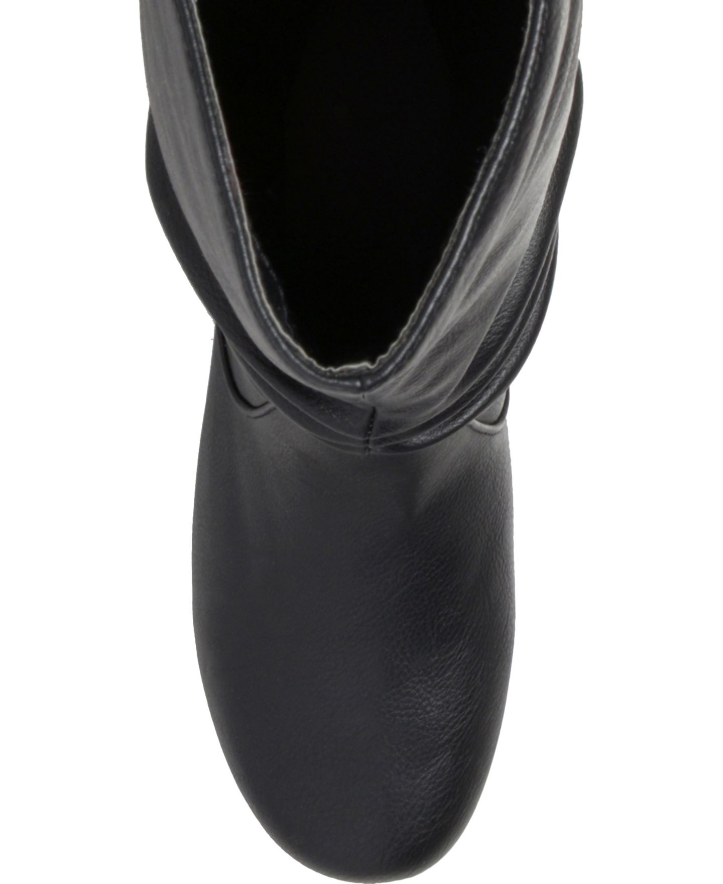 Женские ботинки Journee Collection Jayne Slouchy Knee High Boots, Regular, Wide Calf, & Extra Wide Calf, цвет: Чёрный — фото 4