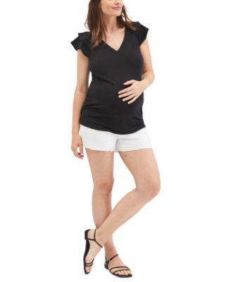 Jessica Simpson - Flutter-Sleeve Maternity Tee