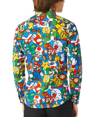 Big Boys Super Mario Licensed Nintendo Shirt