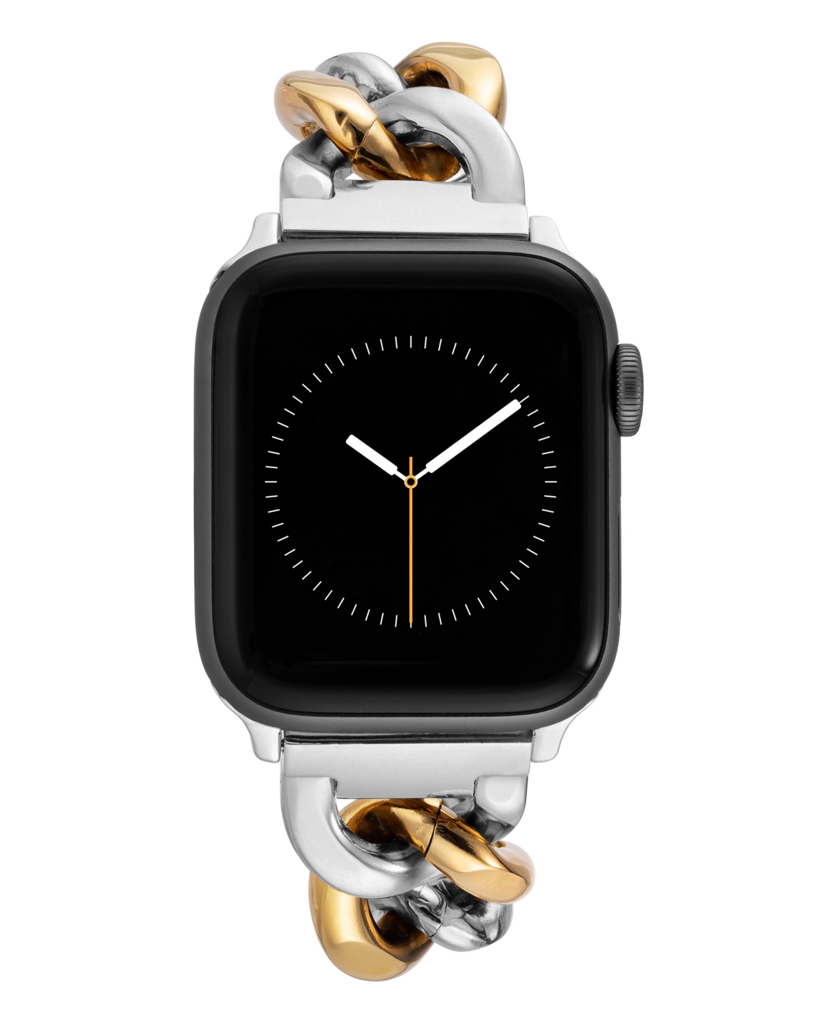Women's Two-Tone Alloy Metal Chain Link Bracelet designed for Apple Watch 42mm (Series 10) & 38/40/41mm - Silver-Tone, Gold-Tone