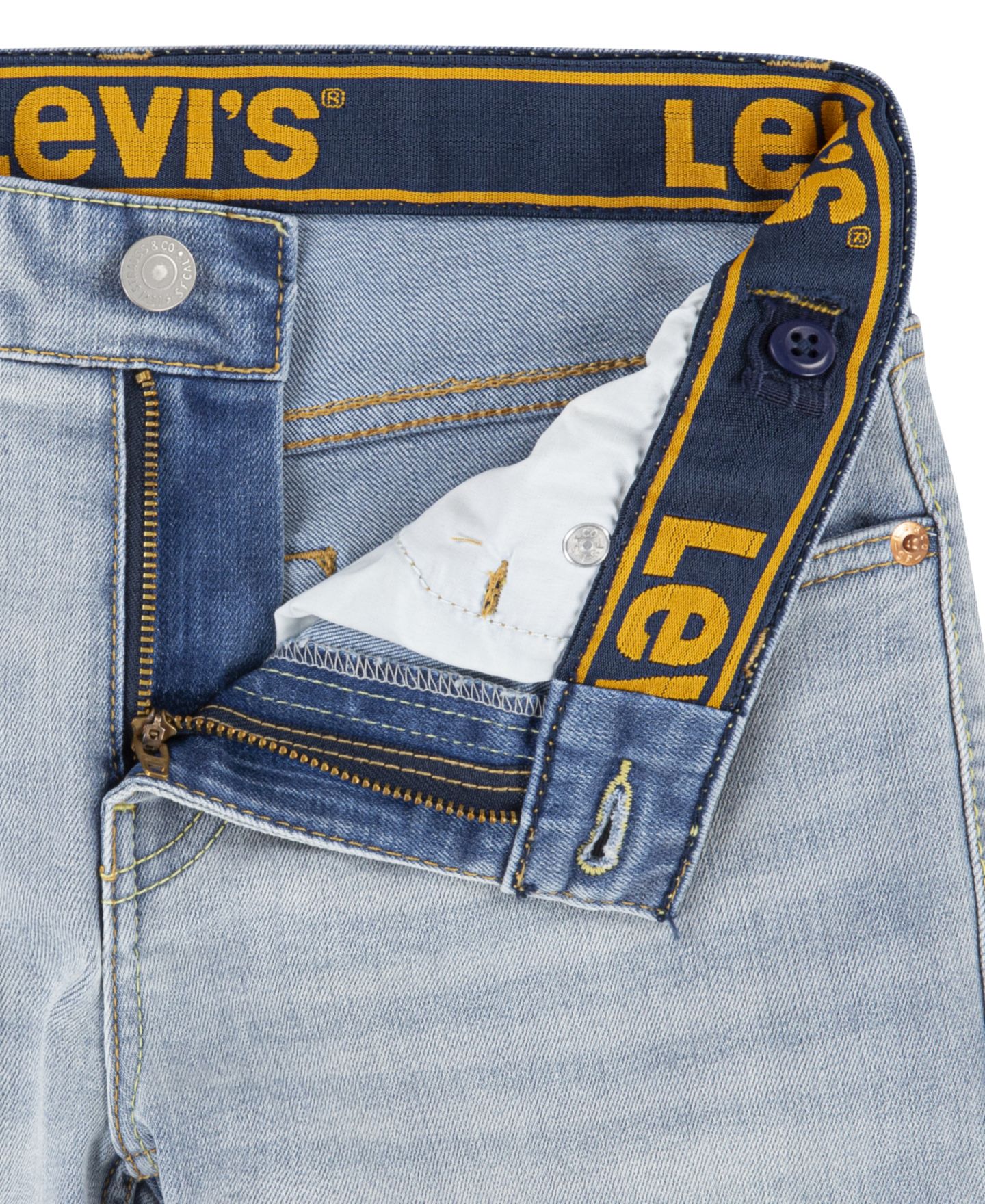 Джинсы Levi's 510™ Skinny-Fit Stretch Performance для мальчиков, цвет: Bauhaus Blues — фото 4
