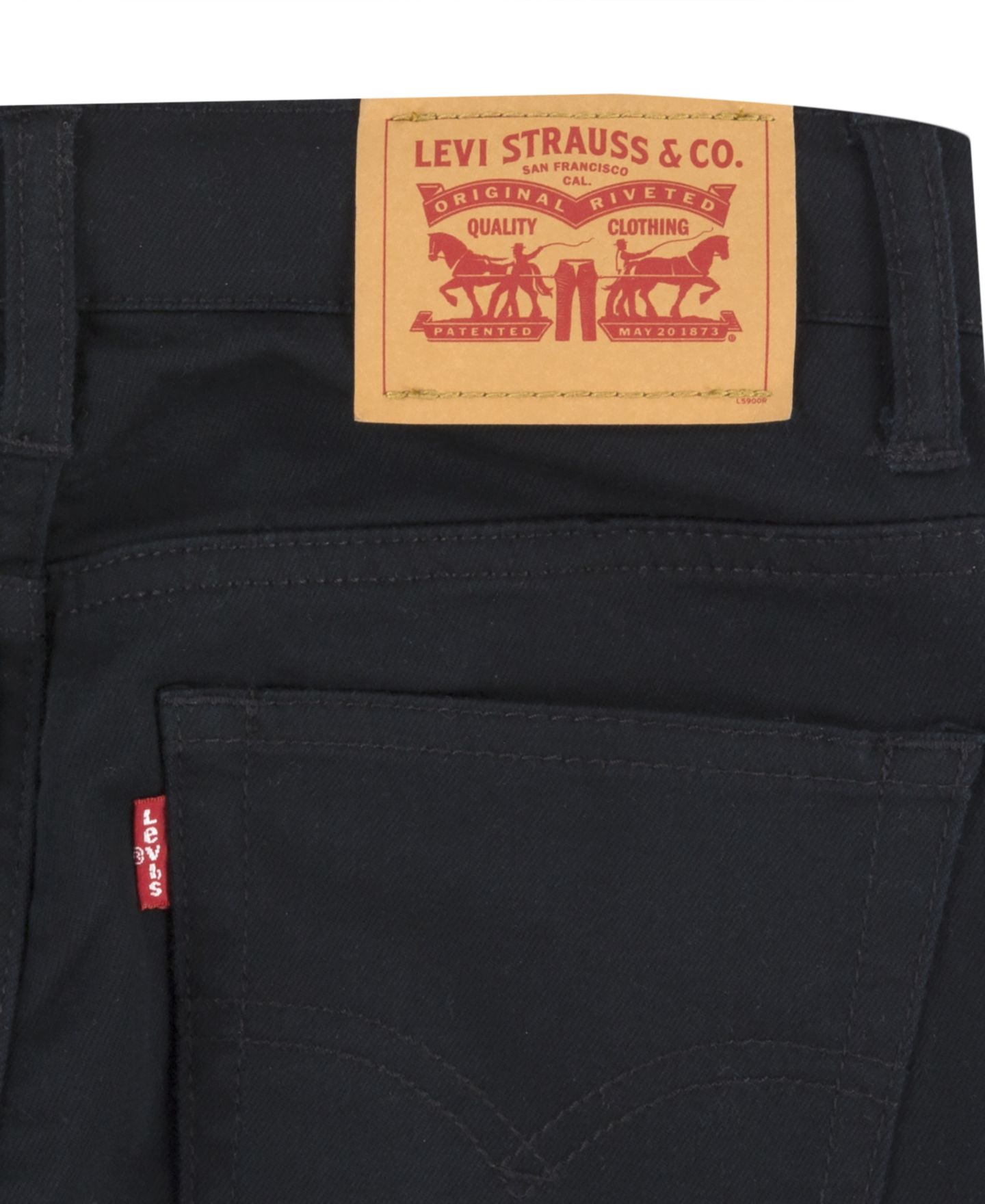 Джинсы Levi's 502™ Taper-Fit Stretch Performance Jeans для мальчиков, цвет: Чёрный — фото 9