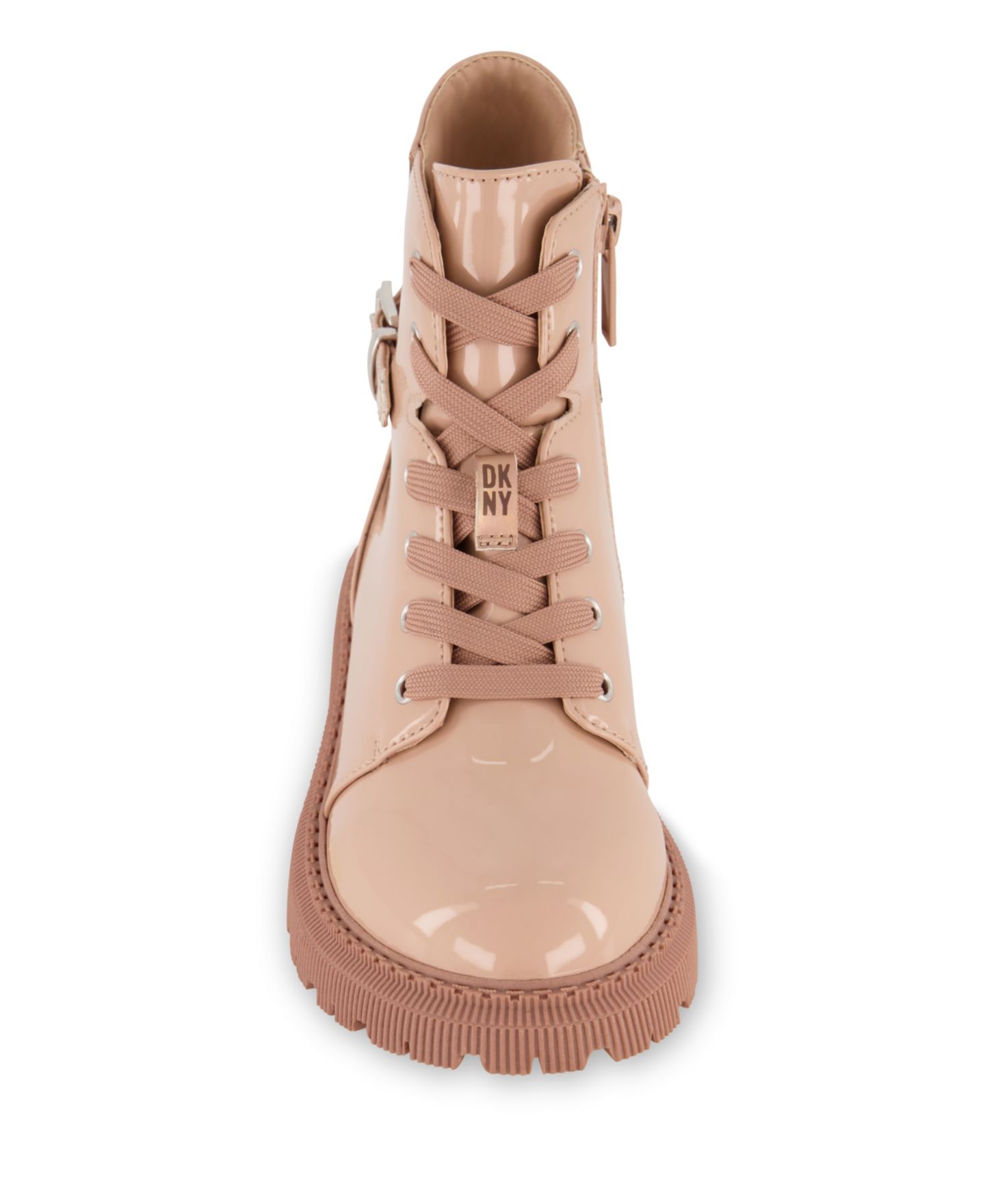 Ботинки DKNY All Over Logo Moto Boots для девочек, цвет: Серо-коричневый — фото 5