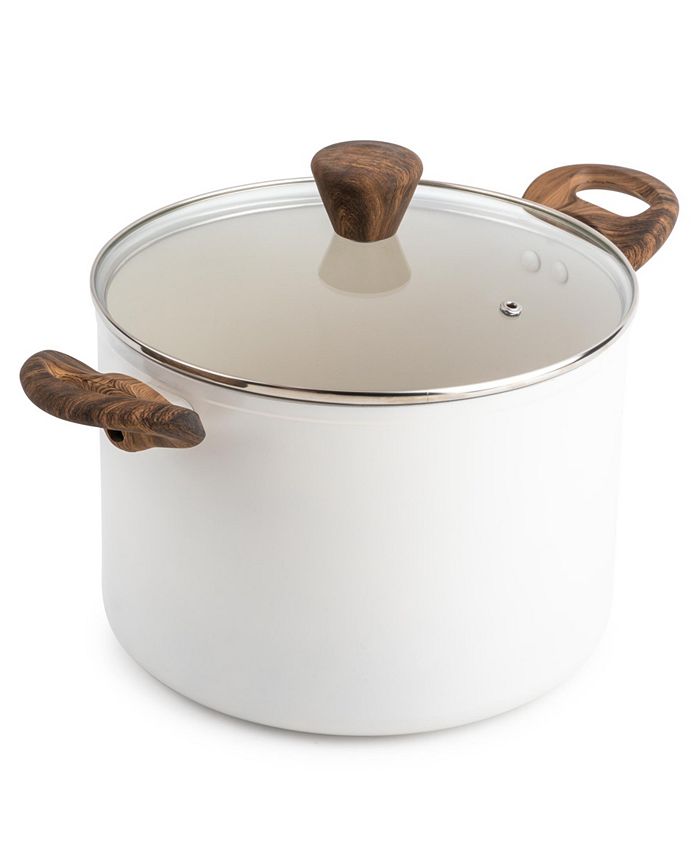 MASTER CLASS DUTCH OVEN LARGE COOKING POT WITH LID WOOD HANDLE