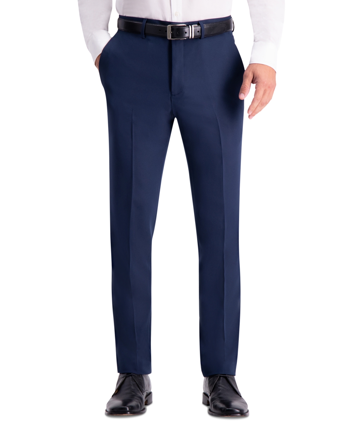 Men's Slim-Fit Stretch Gabardine Dress Pants - Blue