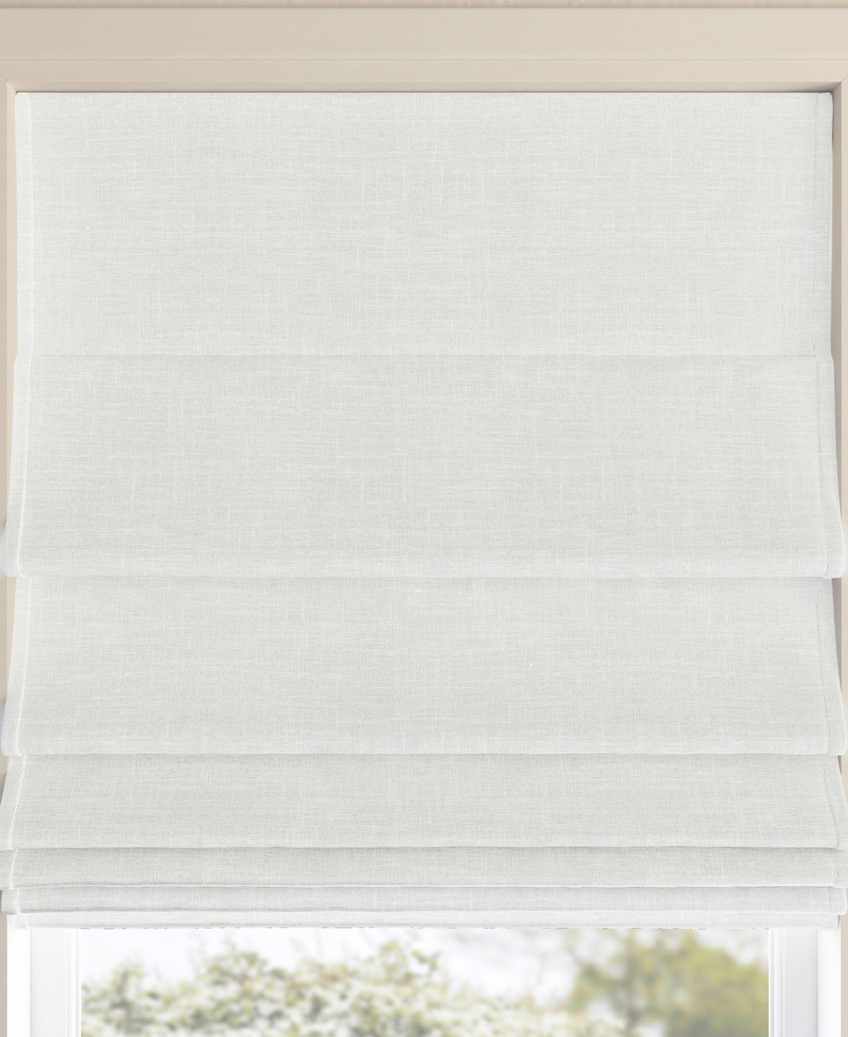 Sun Zero Somerton Textured 100% Blackout Cordless Roman Shade, 64" X 39" In White