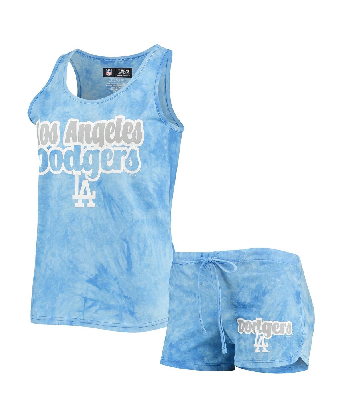 CONCEPTS SPORT WOMEN'S CONCEPTS SPORT ROYAL LOS ANGELES DODGERS BILLBOARD RACERBACK TANK TOP AND SHORTS SET 
