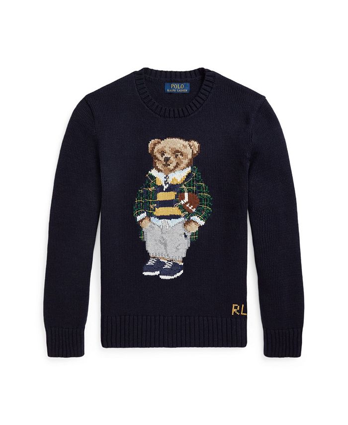 Polo Ralph Lauren Big Boys Polo Bear Sweater & Reviews - Sweaters - Kids -  Macy's