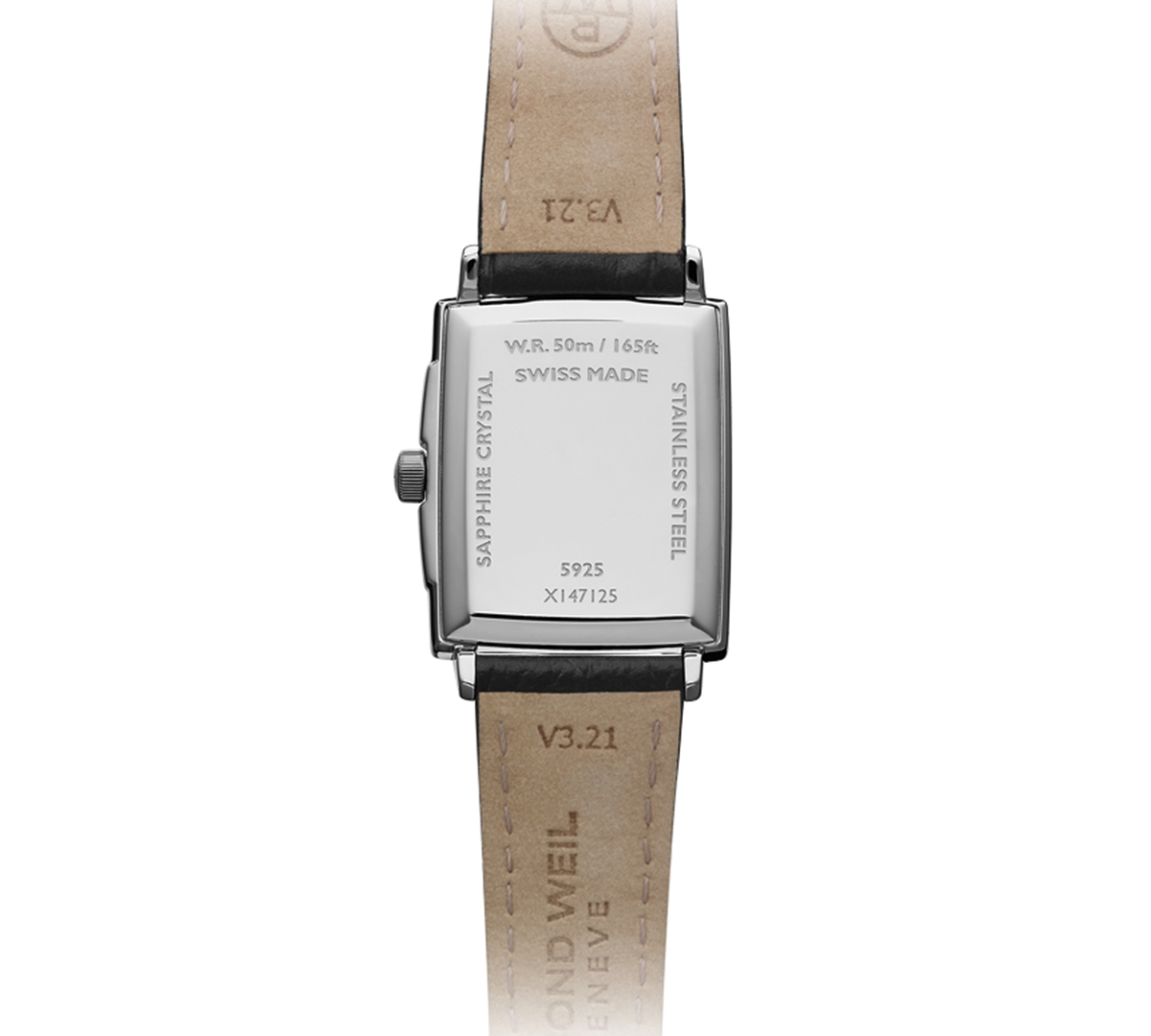 Raymond Weil Women's Swiss Toccata Diamond AccentLeather Strap Watch 22.6x28.1mm - Black