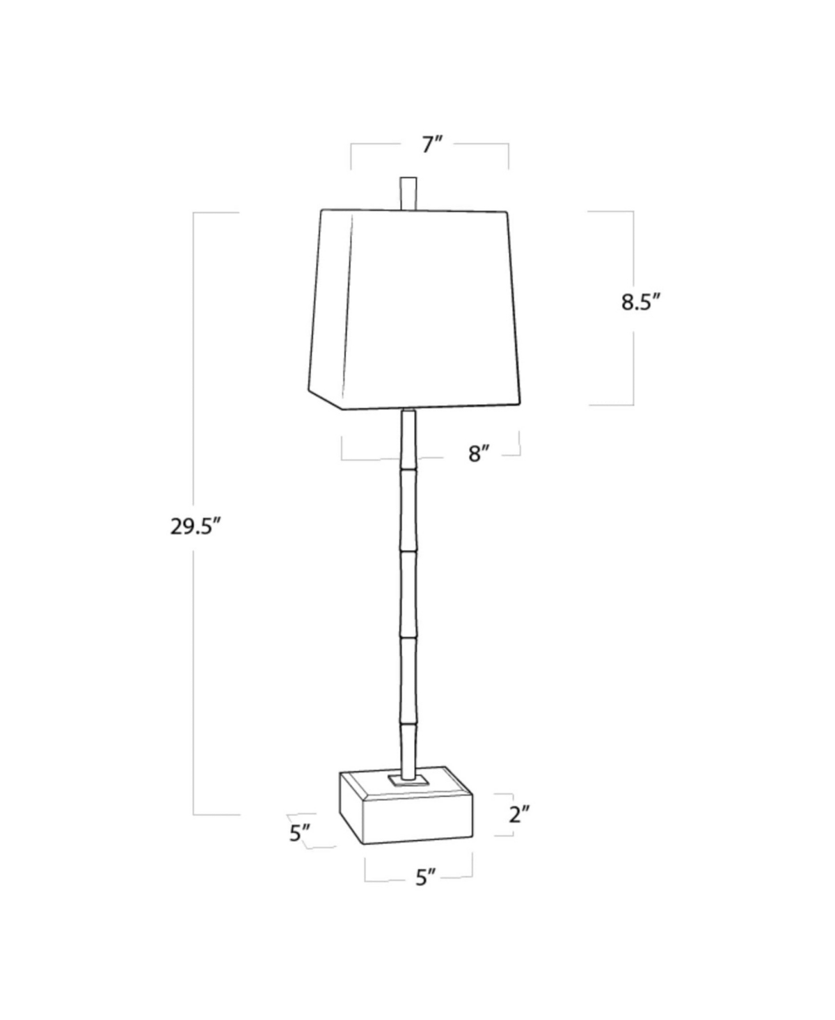 Regina Andrew Sarina Buffet Lamp - Gold-Tone