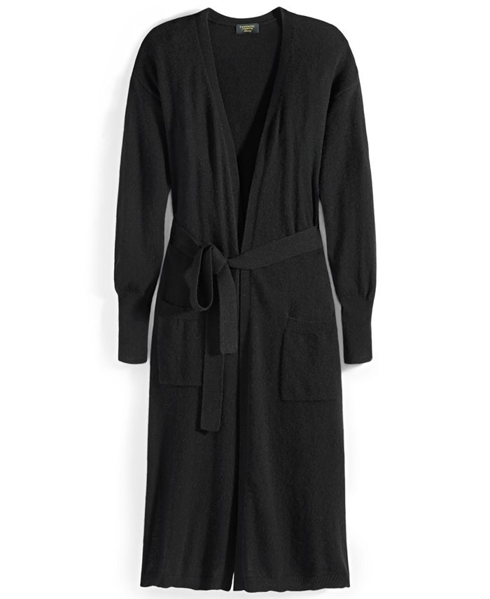 Charter Club Women's Cashmere Essential Cardigan Brown Size X-Large