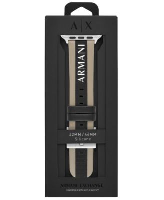 A|X Armani Exchange Brown Leather Band for Apple Watch, 42, 44 