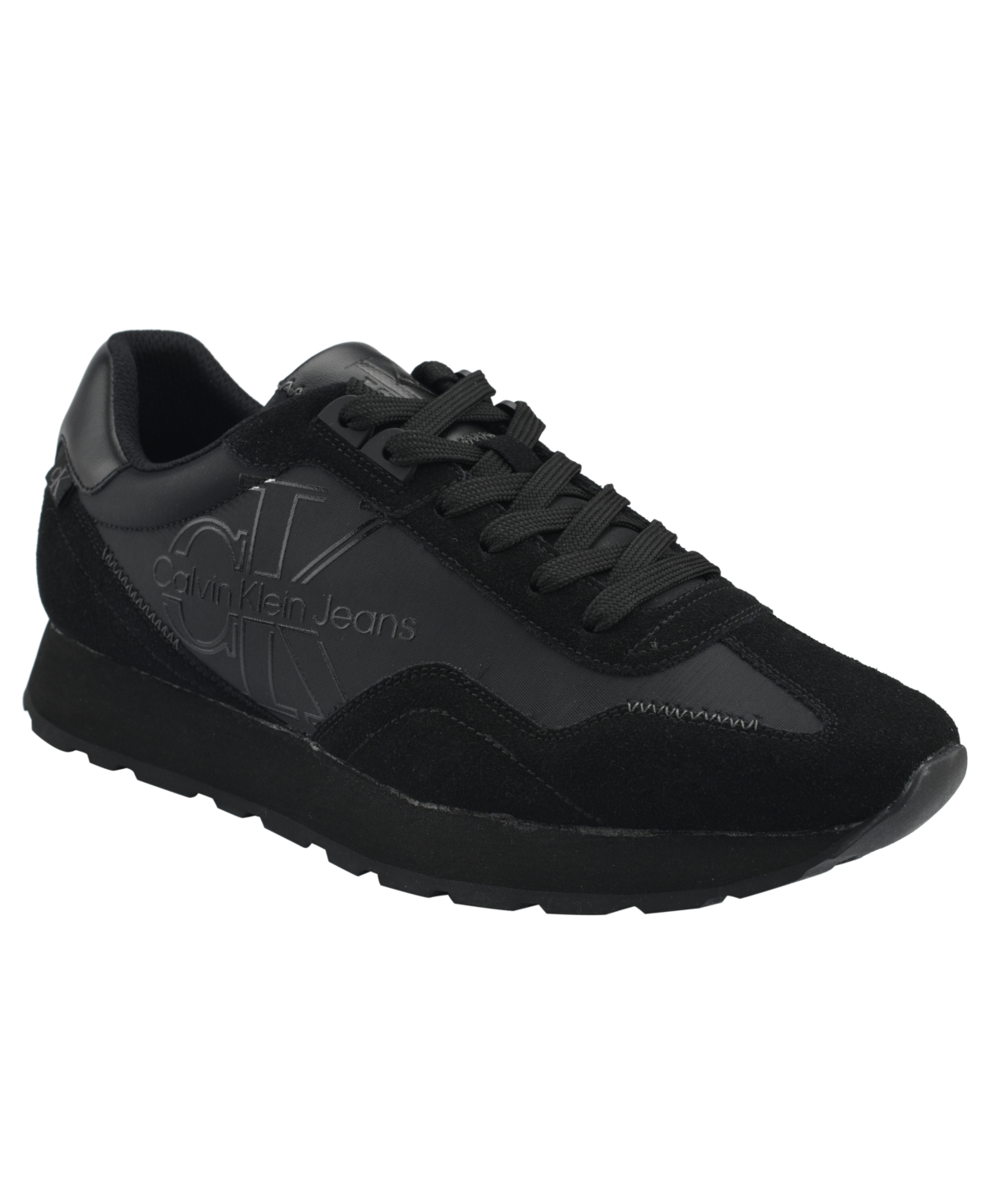 Calvin Klein Men s Eden Lace Up Casual Sneakers Taupe Smart Closet