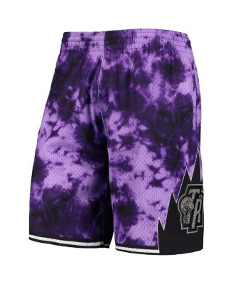 Men's Purple Toronto Raptors Hardwood Classics 1998 Galaxy Swingman Shorts