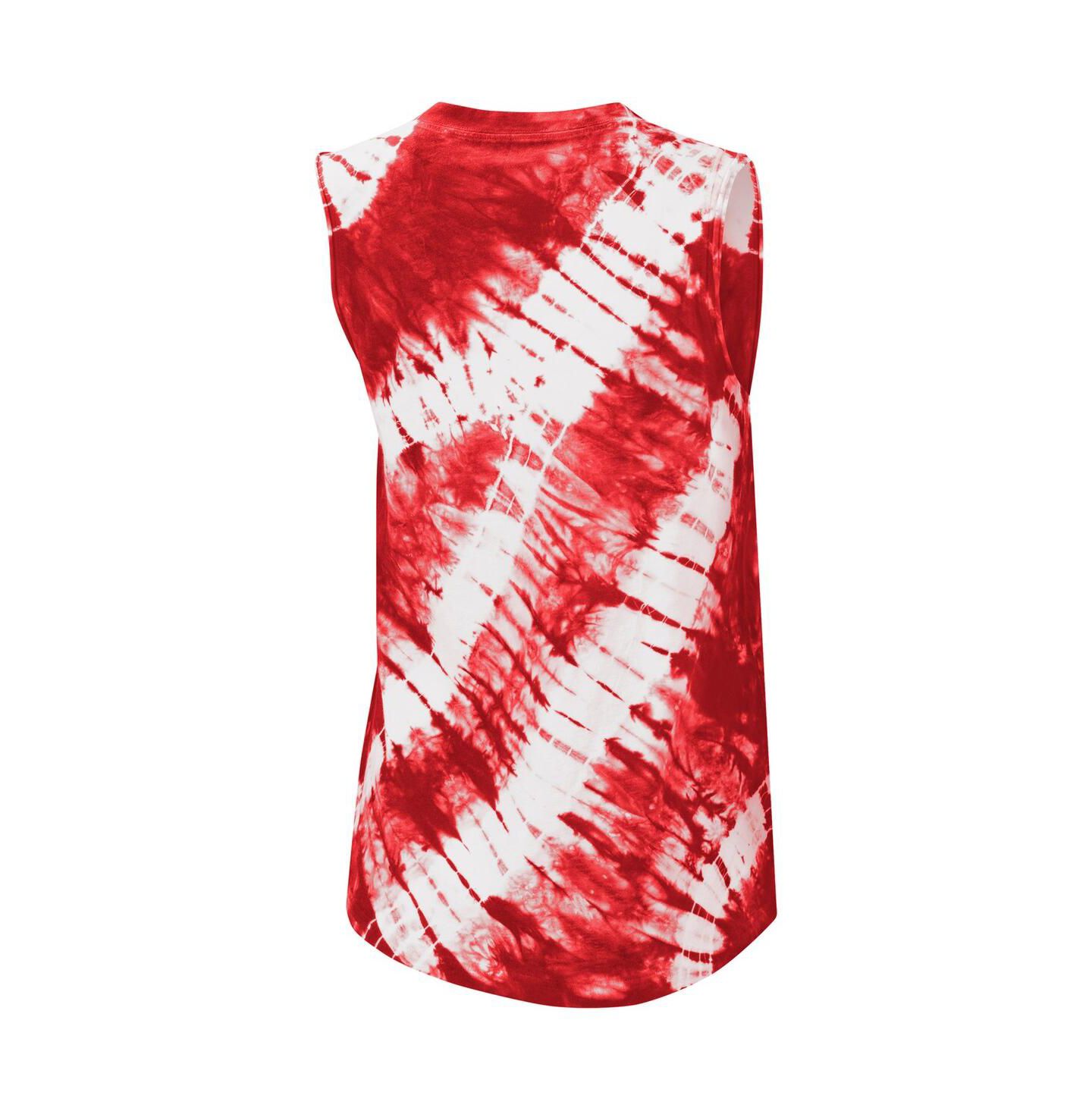 Женский топ Touch Red St. Louis Cardinals Money Ball Tie-Dye — фото 4
