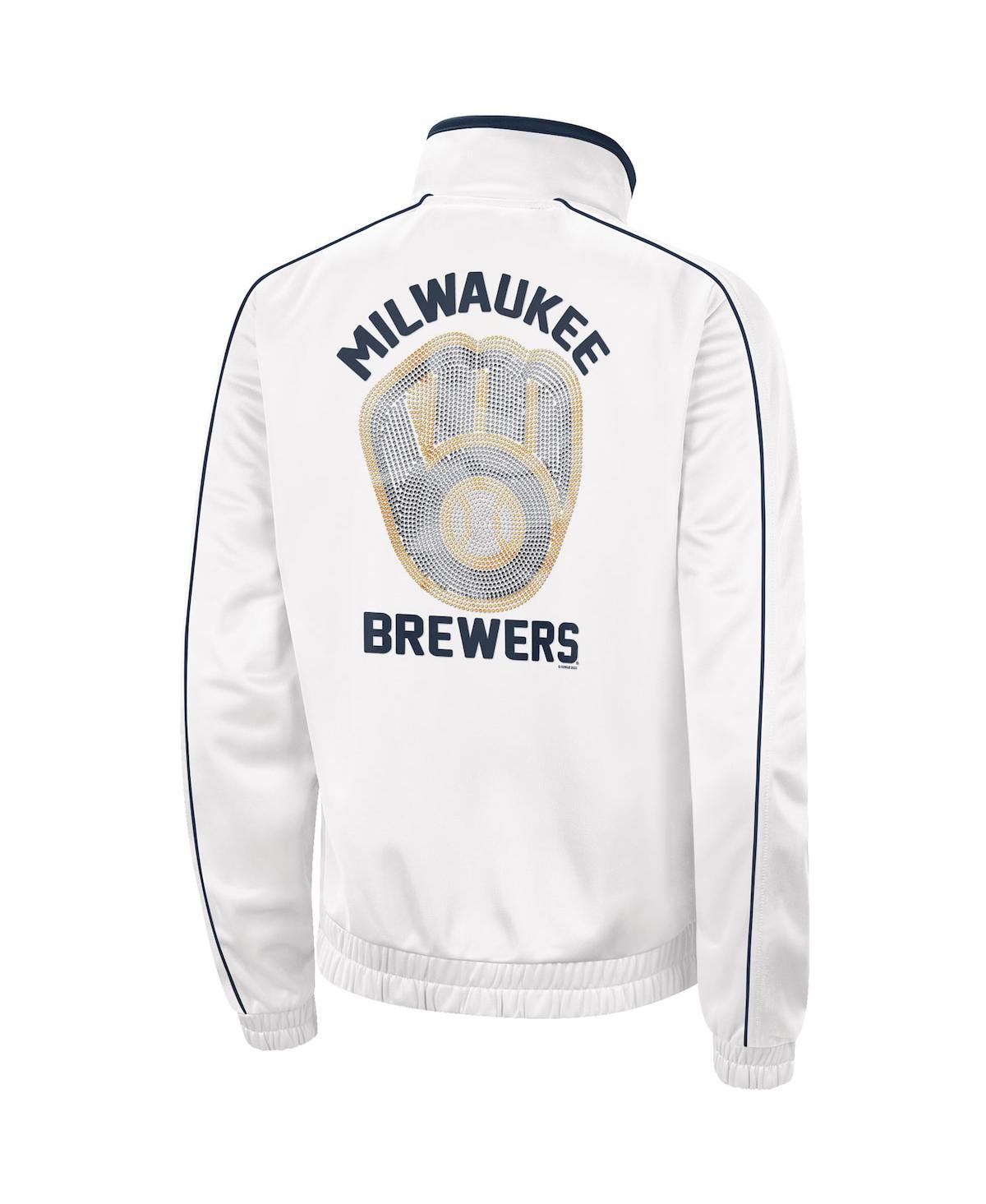 Women's Milwaukee Brewers G-III 4Her by Carl Banks White Team