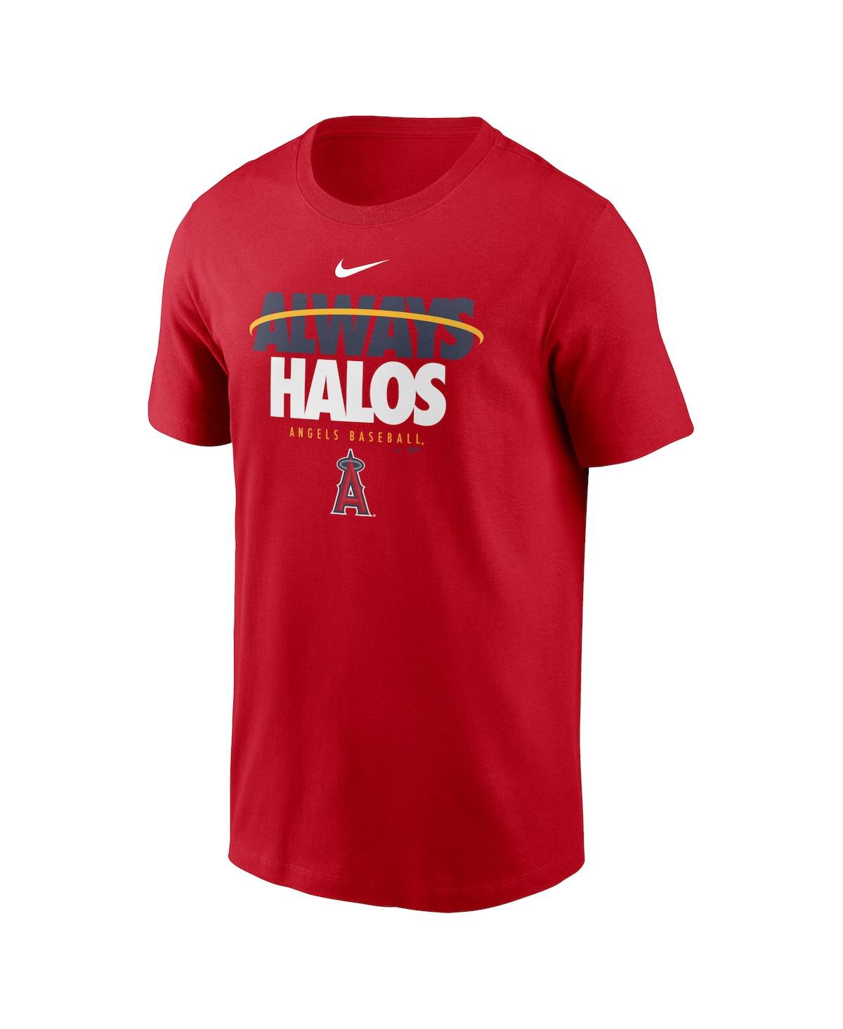 Shop Nike Men's  Red Los Angeles Angels Always Halos Local Team T-shirt