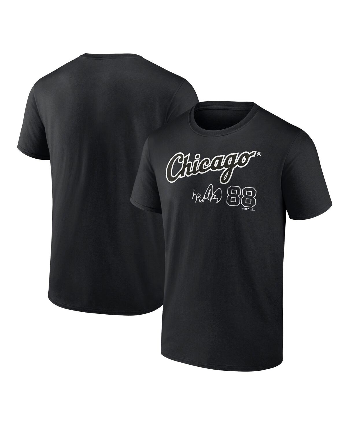 Fanatics Branded Luis Robert Black Chicago White Sox Player Name & Number T-shirt In Black