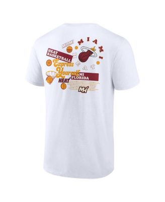 Men's White Miami Heat Street Collective T-shirt