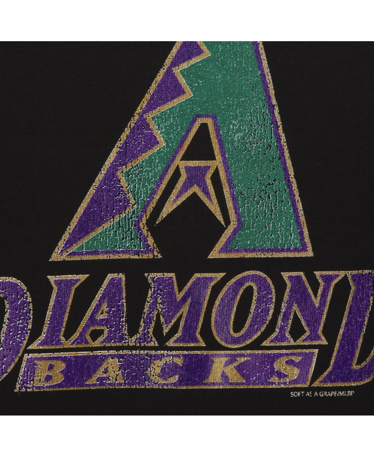 Soft As A Grape Arizona Diamondbacks Big Boys And Girls Cooperstown T-shirt In Black